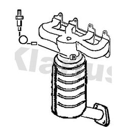 Catalytic Converter KLARIUS 321971 OE Ref 2852002620