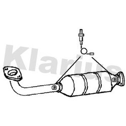Catalytic Converter KLARIUS 321977 OE Ref 18160PNBG00