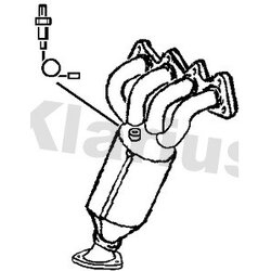 Catalytic Converter KLARIUS 321984 OE Ref 55560958