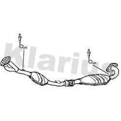Catalytic Converter KLARIUS 321996 OE Ref 24413692
