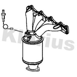 Catalytic Converter KLARIUS 322005 OE Ref 24407027
