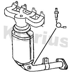 Catalytic Converter KLARIUS 322055 OE Ref 55198848