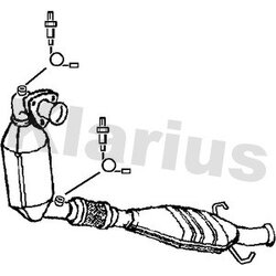 Catalytic Converter KLARIUS 322185 OE Ref 5325501