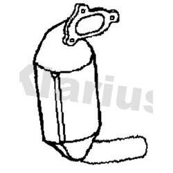 Catalytic Converter KLARIUS 322245 OE Ref 55212563