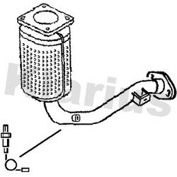 Catalytic Converter KLARIUS 322275 OE Ref 1731V8