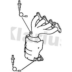 Catalytic Converter KLARIUS 322280 OE Ref 2852002840