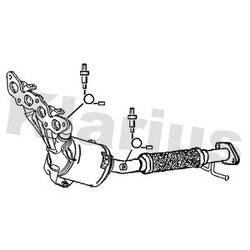 Catalytic Converter KLARIUS 322315 OE Ref 1600560