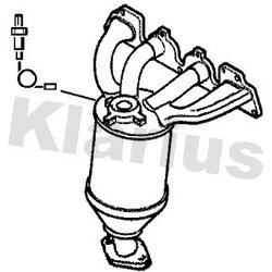 Catalytic Converter KLARIUS 322409 OE Ref 250510J020