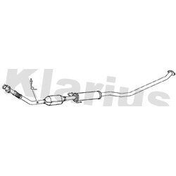 Catalytic Converter KLARIUS 322469 OE Ref 174100D130