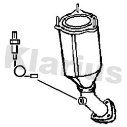 Catalytic Converter KLARIUS 322573 OE Ref 96484268