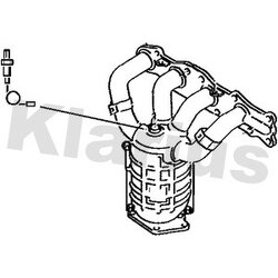 Catalytic Converter KLARIUS 322607 OE Ref 1411086G01H02