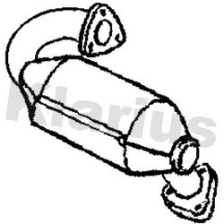 Catalytic Converter KLARIUS 322627 OE Ref 208A0JD51A