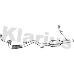 Catalytic Converter KLARIUS 322677 OE Ref 6Q0254502TX