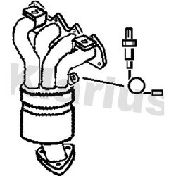 Catalytic Converter KLARIUS 322713 OE Ref 036253020SX