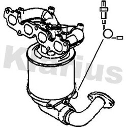 Catalytic Converter KLARIUS 322714 OE Ref 1514109