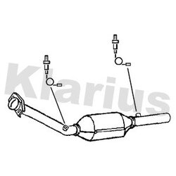 Catalytic Converter KLARIUS 322761 OE Ref 1741021170