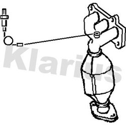 Catalytic Converter KLARIUS 322770 OE Ref 250510N020
