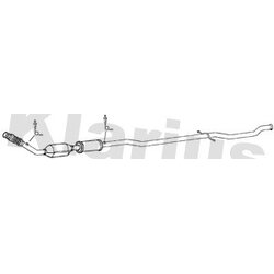 Catalytic Converter KLARIUS 322856 OE Ref 1705HY