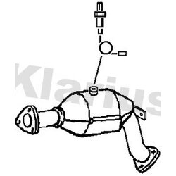Catalytic Converter KLARIUS 322864 OE Ref 8K0254253FX