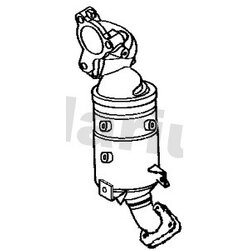 Catalytic Converter KLARIUS 322882 OE Ref 208A0EC00F