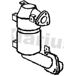 Catalytic Converter KLARIUS 322955 OE Ref 250510W010