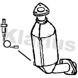 Catalytic Converter KLARIUS 323006 OE Ref 1419058B70