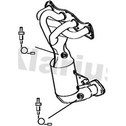 Catalytic Converter KLARIUS 323456 OE Ref 95508142