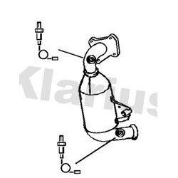 Catalytic Converter KLARIUS 323492 OE Ref 9672883980