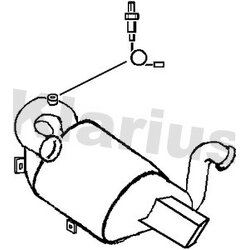 Catalytic Converter KLARIUS 323536 OE Ref 1706V3