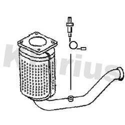Catalytic Converter KLARIUS 323554 OE Ref 1731RQ