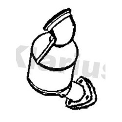 Catalytic Converter KLARIUS 323559 OE Ref 855448