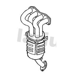 Catalytic Converter KLARIUS 323604 OE Ref 2505128360