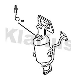 Catalytic Converter KLARIUS 323650 OE Ref 171400Q090
