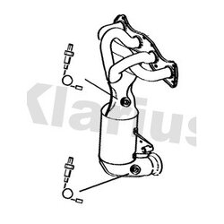 Catalytic Converter KLARIUS 323685 OE Ref 0341N5