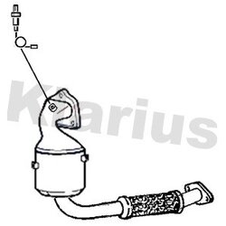 Catalytic Converter KLARIUS 323713 OE Ref 1845498