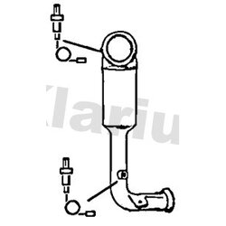 Catalytic Converter KLARIUS 323751 OE Ref 9816064980