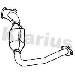 Catalytic Converter KLARIUS 323754 OE Ref F1F15E211SA