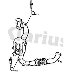 Catalytic Converter KLARIUS 325099 OE Ref 2114418