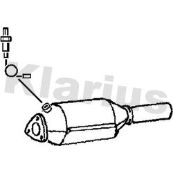 Catalytic Converter KLARIUS 370106 OE Ref 8A0131702N
