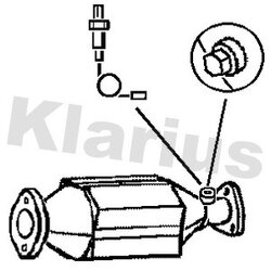 Catalytic Converter KLARIUS 370416 OE Ref 18160PHKG00