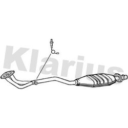 Catalytic Converter KLARIUS 380031 OE Ref 18301737982