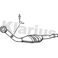 Catalytic Converter KLARIUS 380158 OE Ref 1705V0