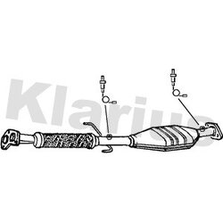 Catalytic Converter KLARIUS 380183 OE Ref 1741076030