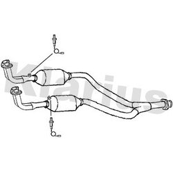 Catalytic Converter KLARIUS 380628 OE Ref ESR3063