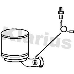 Diesel Particulate Filter (dpf) KLARIUS 390253 OE Ref 173842