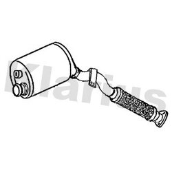 Diesel Particulate Filter (dpf) KLARIUS 390502 OE Ref 7L6254700AX KLARIUS