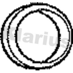 Exhaust Pipe Gasket KLARIUS 410573 OE Ref 18101405737