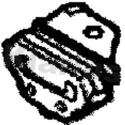 Exhaust Mount KLARIUS 420397 OE Ref 46810305