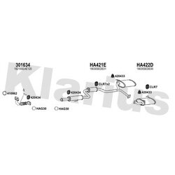 Exhaust Mount KLARIUS 420500 OE Ref 18215SP0A00