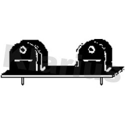 Exhaust Mount KLARIUS 420520 OE Ref 46830390